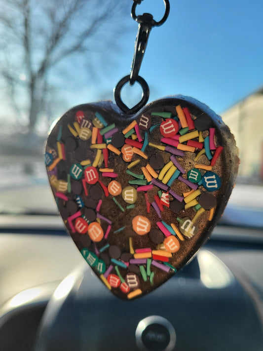 Chocolate Brownie Heart Freshie