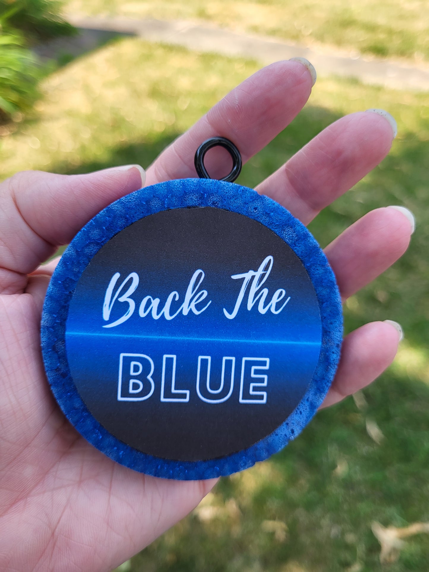 Back The Blue Round Freshies