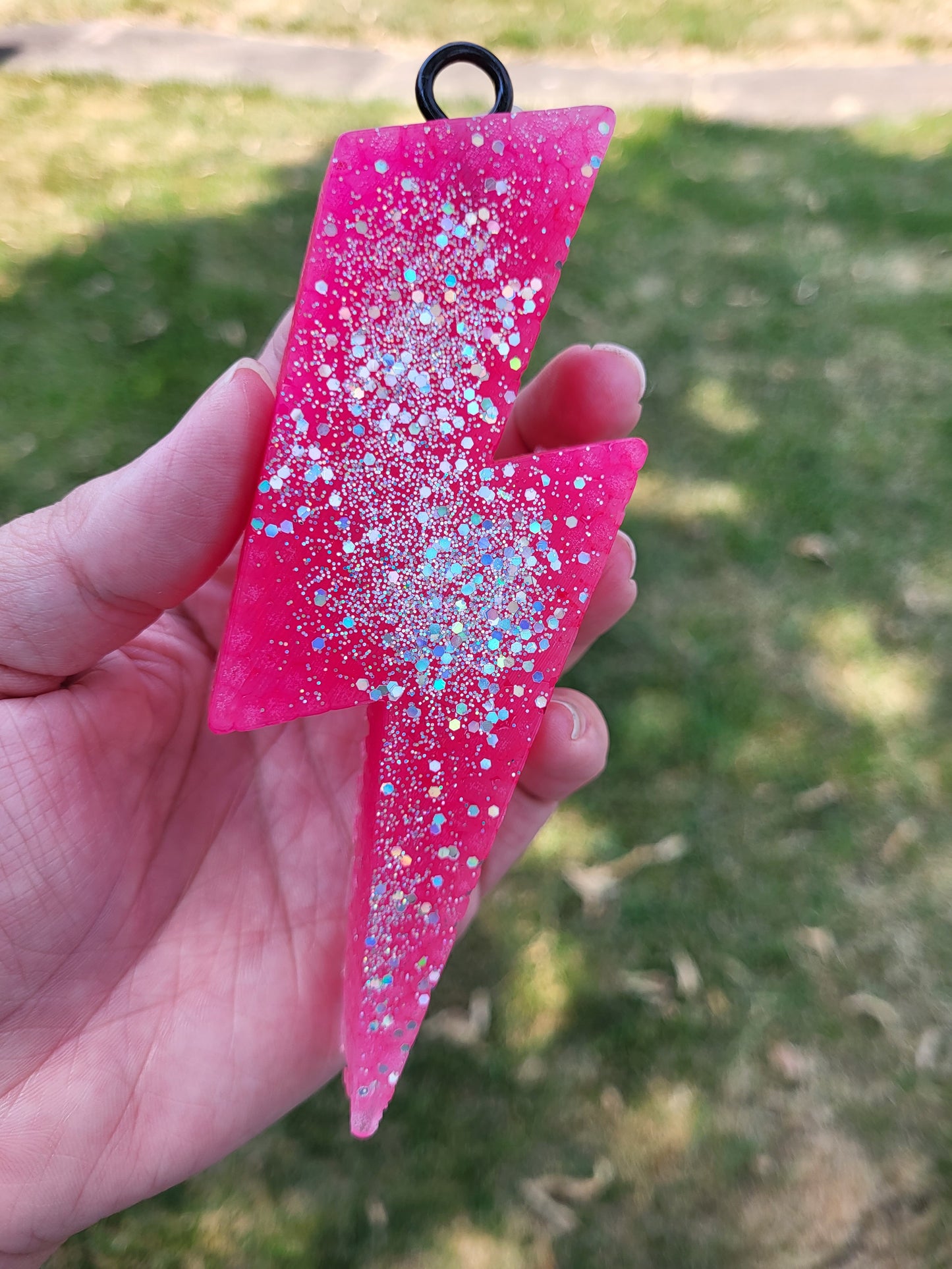 Glittered Lightning Bolt Freshie